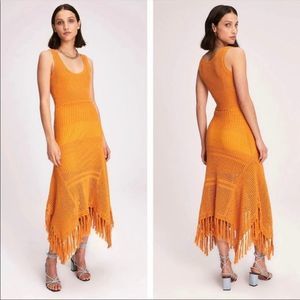COPY - A.L.C. Carolyn Crochet Dress saffron Size M MIDI NWOT's Revolve